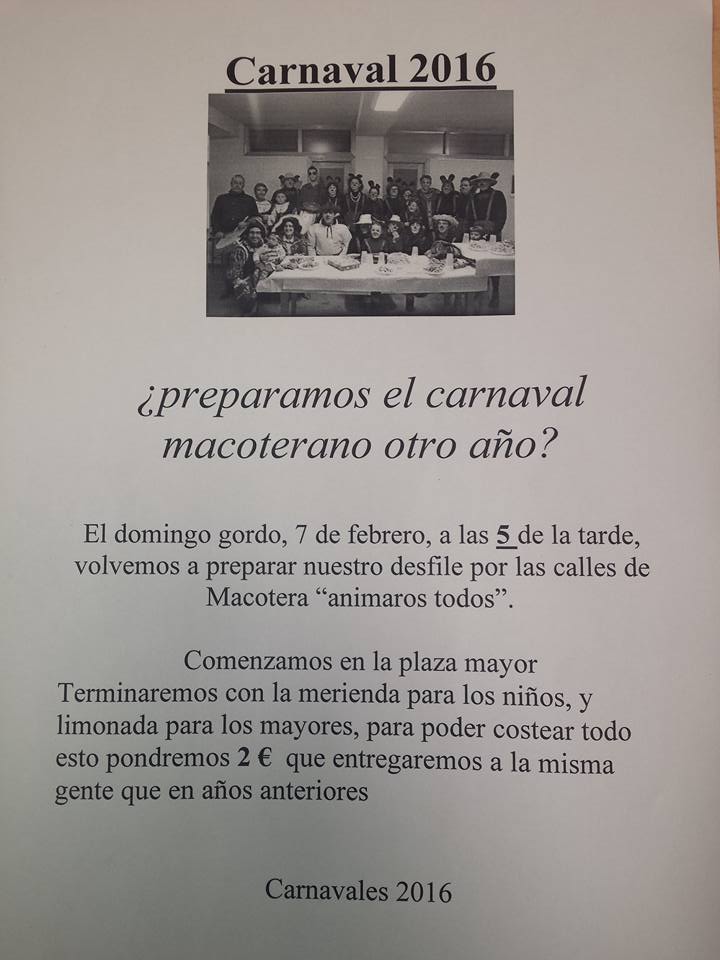 Carnavales 2016