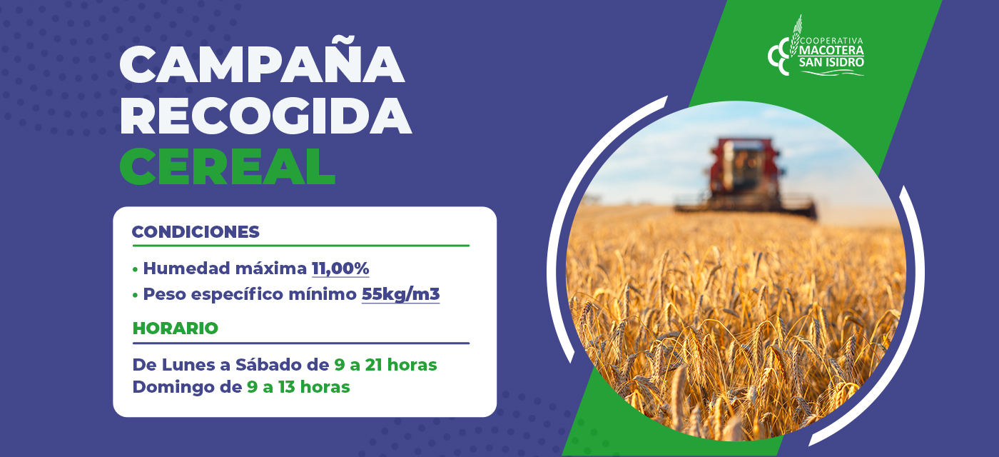Campaña Recogida Cereal 2020